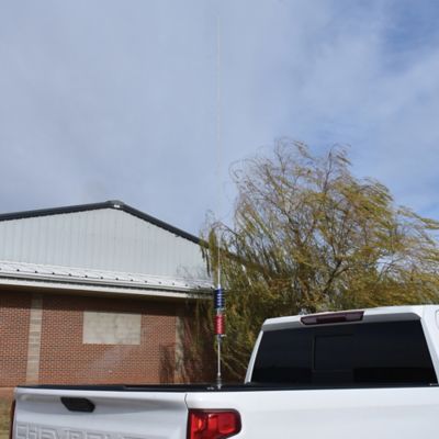 Image showing 5 th Browning 15,000-Watt Dual-Flat-Coils CB Antenna with 6 in. Shaft, 70.5 in. Tall, Anodized Red and Midnight Blue