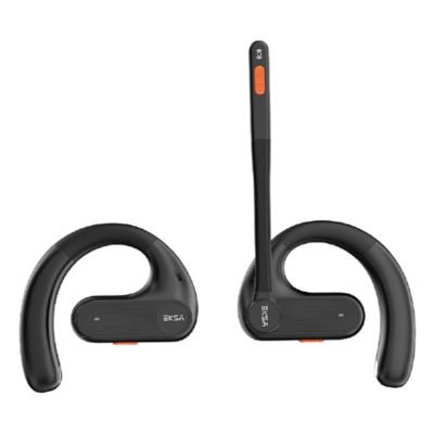 Image showing  S30 Bluetooth Open-Ear Air-Conduction Headset with Microphone, True Wireless with Charging Case, Black