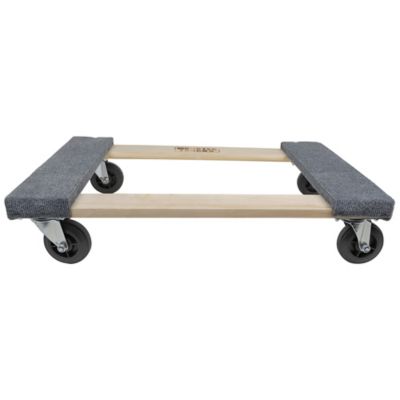 Image showing 6 th Monster Trucks 800 lb. Capacity Wood 4-Wheel Dolly, Carpeted