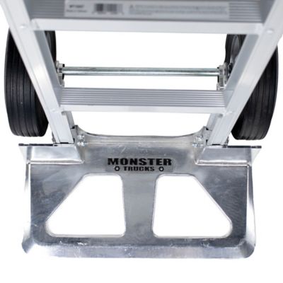 Image showing  660 lb. Capacity 2-Wheel TUFF MAXX Aluminum Hand Truck with Solid Rubber Tires and Pin Handle