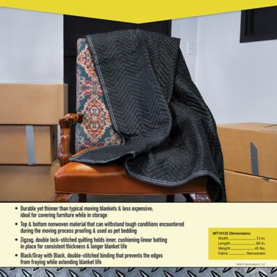 Image showing  72 in. x 80 in. Economy-Lite Warehouse Blanket, 12-Pack