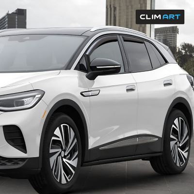 Image showing  In-Channel Window Deflectors for Volkswagen ID.4 21-on SUVs, Extra Durable