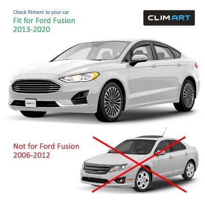 Image showing  In-Channel Window Deflectors for Ford Fusion 13-20 Sedans, Extra Durable