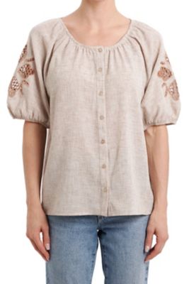 Vintage Threads Women's Blouse With Embroidery
