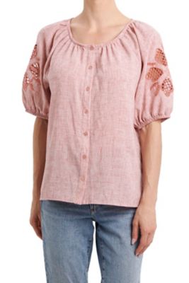 Vintage Threads Women's Blouse With Embroidery