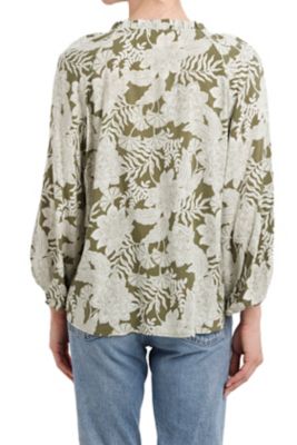 Image showing 2 th Vintage Threads Women's Printed Button Front Blouse