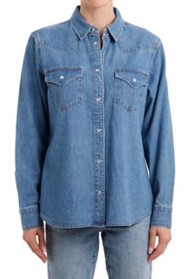 Image showing 0 th Vintage Threads Women's Denim Western Shirt