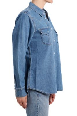 Image showing 1 th Vintage Threads Women's Denim Western Shirt