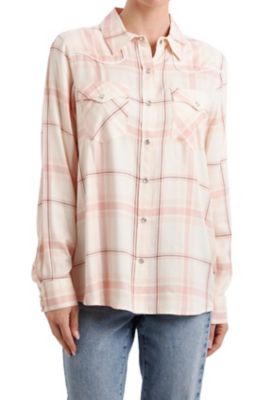 Vintage Threads Women's Plaid Western Shirt