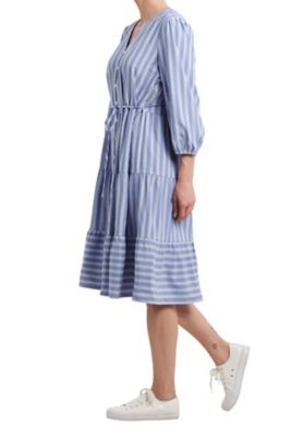 Image showing 3 th Vintage Threads Women's Long Sleeve Tiered Dress