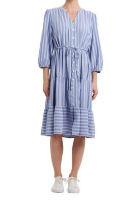 Image showing 0 th Vintage Threads Women's Long Sleeve Tiered Dress