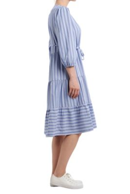 Image showing 1 th Vintage Threads Women's Long Sleeve Tiered Dress