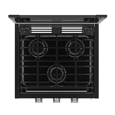 Image showing 7 th Camplux 3-Burner Outdoor Propane RV Cooktop Stove, 21 in., 21,000 BTU, Tempered Glass Cover, Slide-in