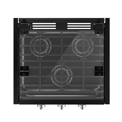 Image showing 8 th Camplux 3-Burner Outdoor Propane RV Cooktop Stove, 21 in., 21,000 BTU, Tempered Glass Cover, Slide-in