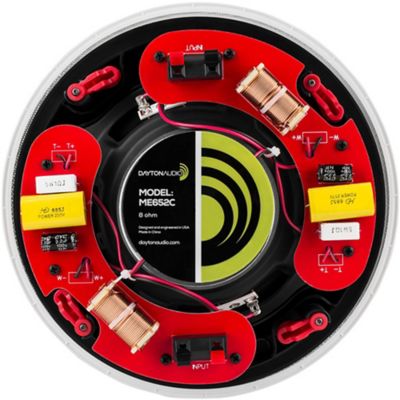 Image showing  Micro-Edge ME652C 2-Channel Stereo In-Ceiling Speaker with 6-1/2 in. Woofer and Dual Tweeters