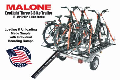 Image showing  EcoLight 3 E-Bike Trailer Package, Pack of 3 - MPG2102 E-Bike Racks