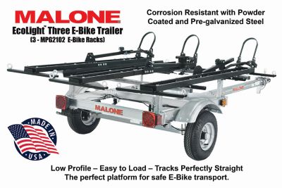 Image showing  EcoLight 3 E-Bike Trailer Package, Pack of 3 - MPG2102 E-Bike Racks