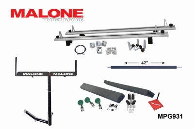 Malone 1-Kayak Rack Bundle with CrossBed, Bunk Kit and Axis