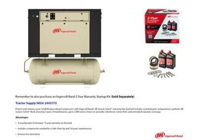 Image showing  7.5 hp 80 gal. 2-Stage Air Compressor Package, 175 PSI, 230V, 3-Phase