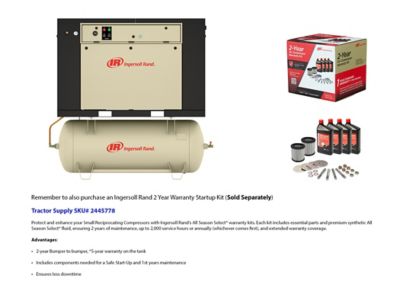 Image showing  10 hp 120 gal. 2-Stage Air Compressor Package, 175 PSI, 460V, 3-Phase