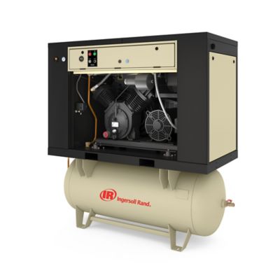 Image showing 7 th Ingersoll Rand 15 hp 120 gal. 2-Stage Air Compressor Package, 175 PSI, 230V, 3-Phase