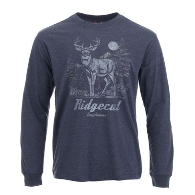 Image showing  Men's Standing Deer Long-Sleeve T-Shirt