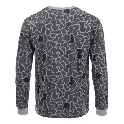 Image showing  Men's Gray Duck Camo Long Sleeve T-Shirt