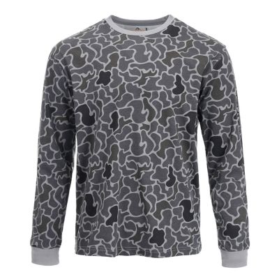 Image showing  Men's Gray Duck Camo Long Sleeve T-Shirt