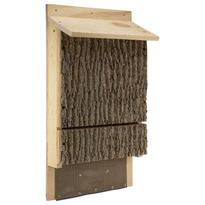 Image showing  Single Chamber Bark Clad Bat House, 100 Bats