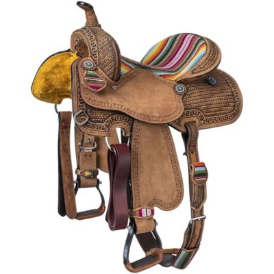 Image showing  Serape Barrel Saddle