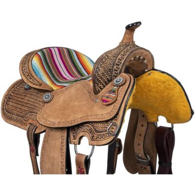 Image showing  Serape Barrel Saddle
