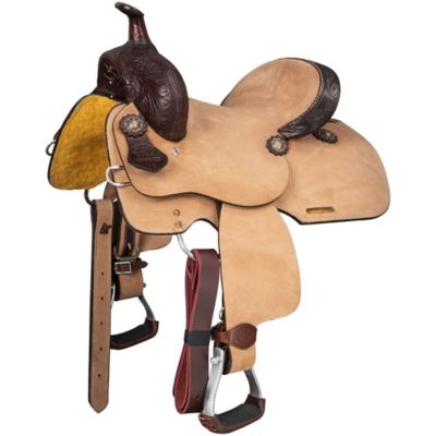 Image showing 1 th Tough1 Youth Brooks Barrel Saddle