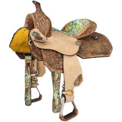 Image showing  Youth Cactus Barrel Saddle