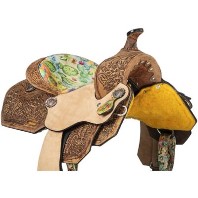 Image showing  Youth Cactus Barrel Saddle