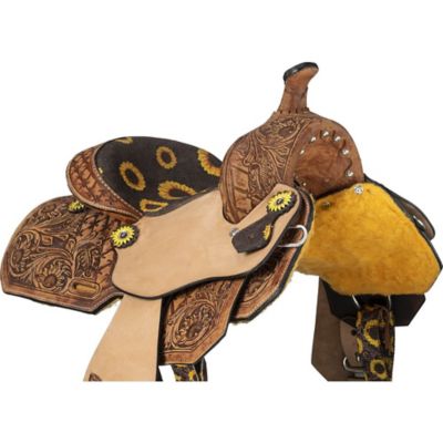 Image showing  Youth Sunflower Barrel Saddle