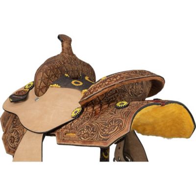 Image showing  Youth Sunflower Barrel Saddle