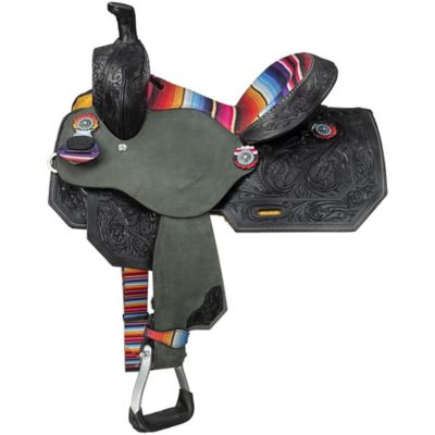 Image showing  Youth Serape Print Barrel Saddle