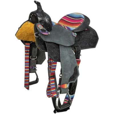 Image showing  Serape Print Barrel Saddle
