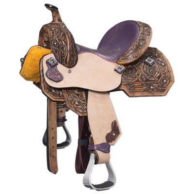 Image showing  Youth Sweet Pea Barrel Saddle