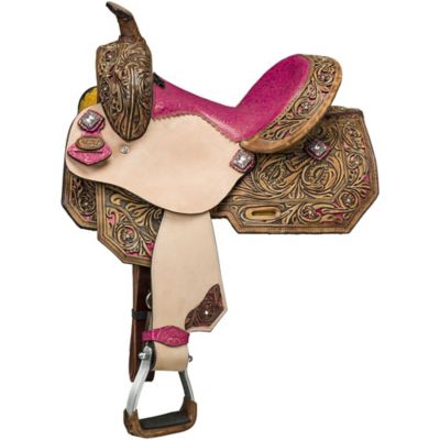 Tough1 Youth Azalea Barrel Saddle