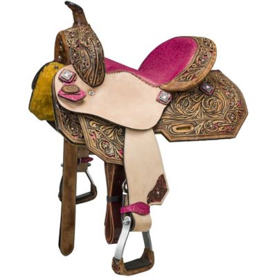 Image showing  Youth Azalea Barrel Saddle