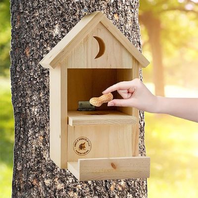 Image showing  1.2 qt. Outhouse Squirrel Feeder