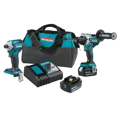 Makita 18V LXT Cordless Drill/Driver Combo Kit, Brushless, 2 pc., 5.0Ah