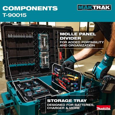Image showing 7 th Makita 31.57 in. x 22.24 in. x 9.91 in. MAKTRAK Large Tool Box