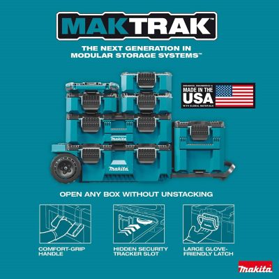 Image showing 9 th Makita 31.57 in. x 22.24 in. x 9.91 in. MAKTRAK Large Tool Box