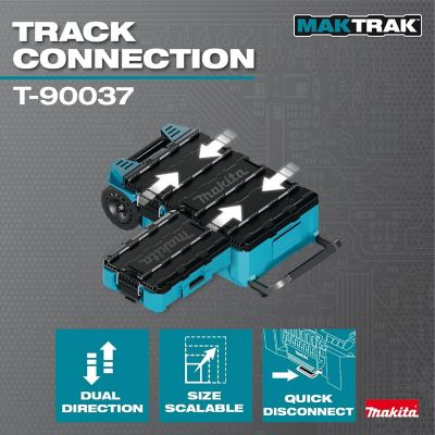 Image showing  22.11 in. x 15.22 in. x 6.32 in. MAKTRAK Medium Tool Box