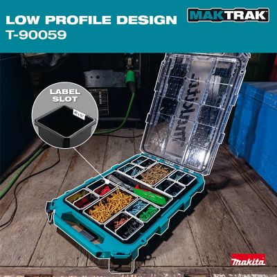 Image showing 5 th Makita MAKTRAK Low-Profile Medium Bin Organizer