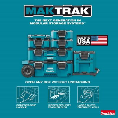Image showing 8 th Makita MAKTRAK Low-Profile Medium Bin Organizer