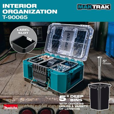 Image showing 5 th Makita MAKTRAK Deep Compact Bin Organizer