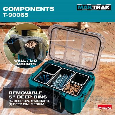 Image showing 7 th Makita MAKTRAK Deep Compact Bin Organizer